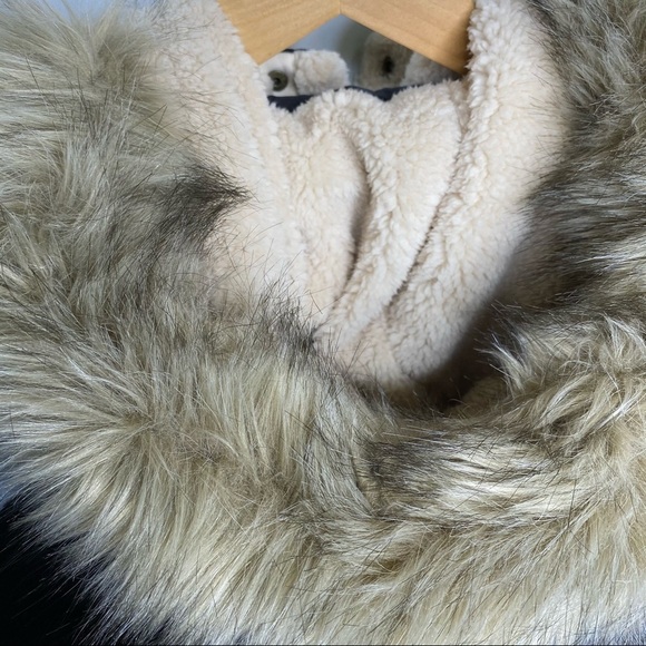 Lauren Ralph Lauren faux trim quilted parka jacket size XS NWT - Picture 14 of 16